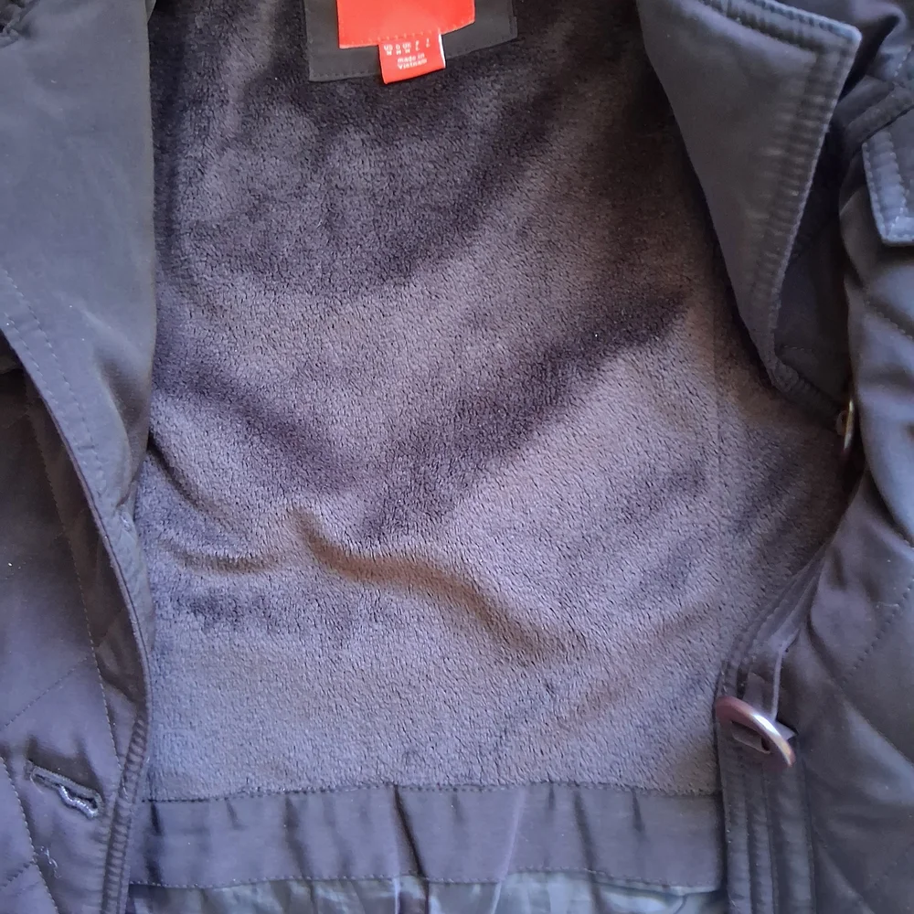 Esprit Quilted Plum Belted Jacket - Picture 7 of 7